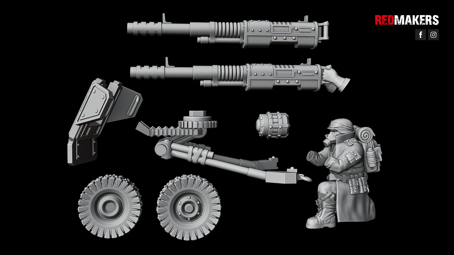 Steel Guard-Heavy Weapons Team (10-Unit Kit or Single Model) by RedMakers