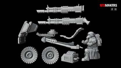 Steel Guard-Heavy Weapons Team (10-Unit Kit or Single Model) by RedMakers