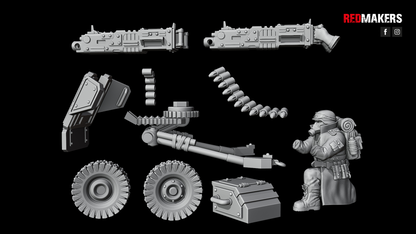 Steel Guard-Heavy Weapons Team (10-Unit Kit or Single Model) by RedMakers
