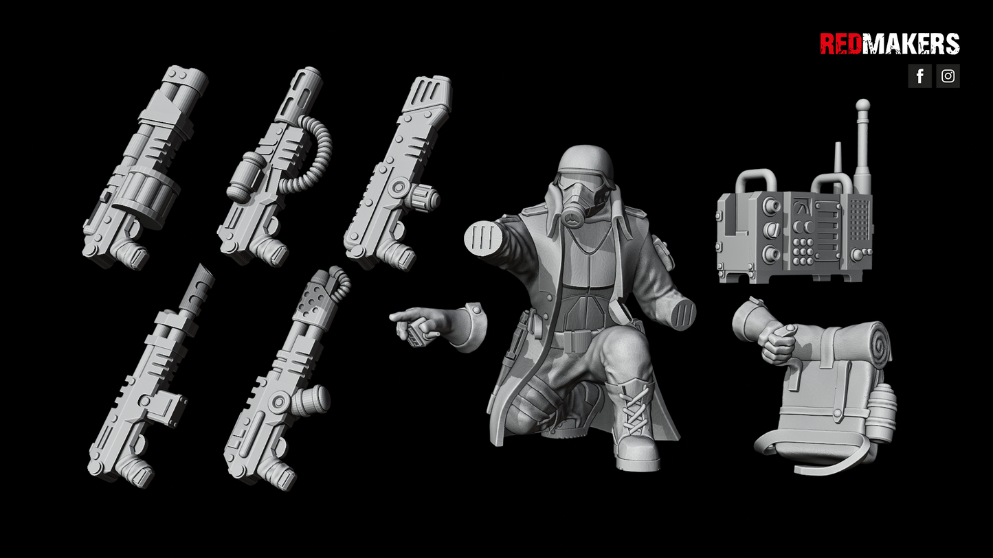 Steel Guard-Command Squad (4-Unit Kit or Single Model) by RedMakers