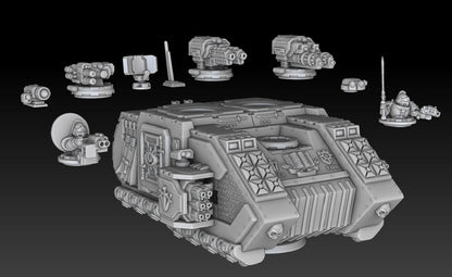 Silver Wardens Grav Raider/Troop Carrier by DMG Minis