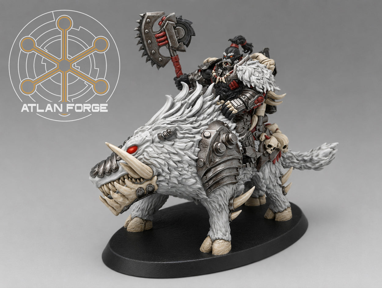 Grokk Warboar Riders (4-Unit Set with Options) by Atlan Forge