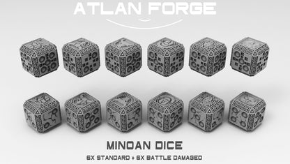 Dice Sets (Regular and Battle-Damaged) by Atlan Forge