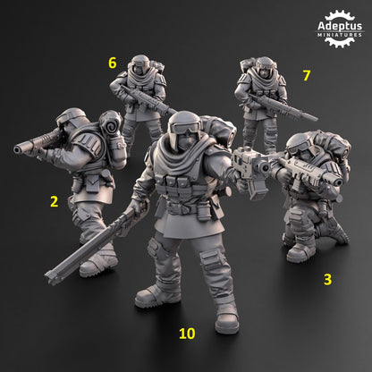 Khaleeth Regiment-Squad (10-Unit Kit or Single Model) by Adeptus Miniatures