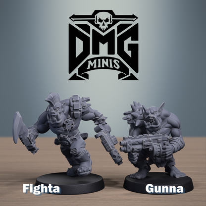 AAAArg Ourk Beastly Boyz Squad (10-Unit Set) by DMG Minis