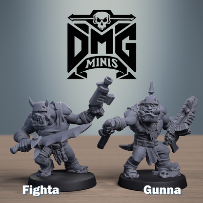 AAAArg Ourk Beastly Boyz Squad (10-Unit Set) by DMG Minis