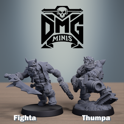 AAAArg Ourk Beastly Boyz Squad (10-Unit Set) by DMG Minis