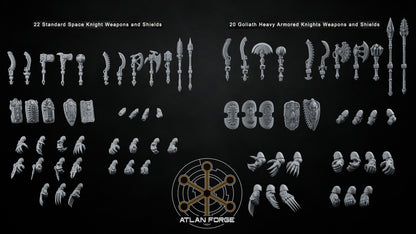 Aegyptian Melee Weapons (Knight and Goliath Scaled Options)- Customizable by Atlan Forge