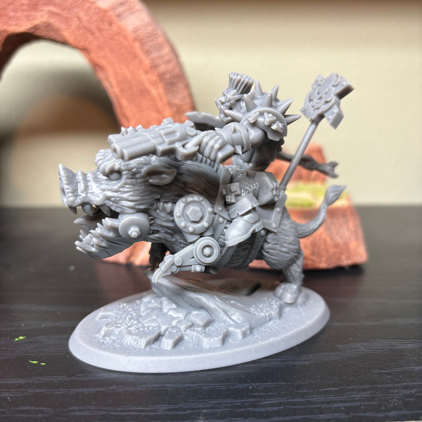 AAAArg Ourk Boar Rider Gnob by DMG Minis