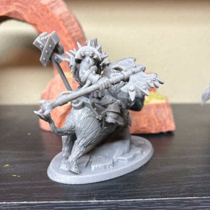 AAAArg Ourk Boar Rider Gnob by DMG Minis