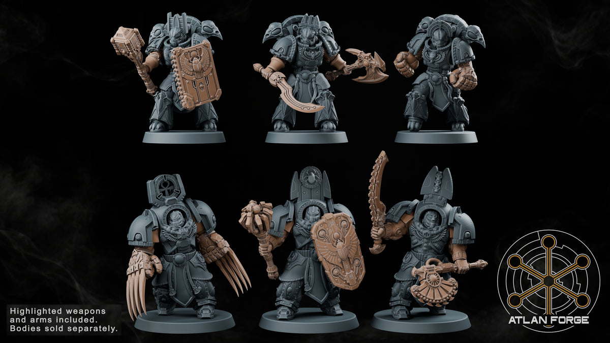 Aegyptian Melee Weapons (Knight and Goliath Scaled Options)- Customizable by Atlan Forge