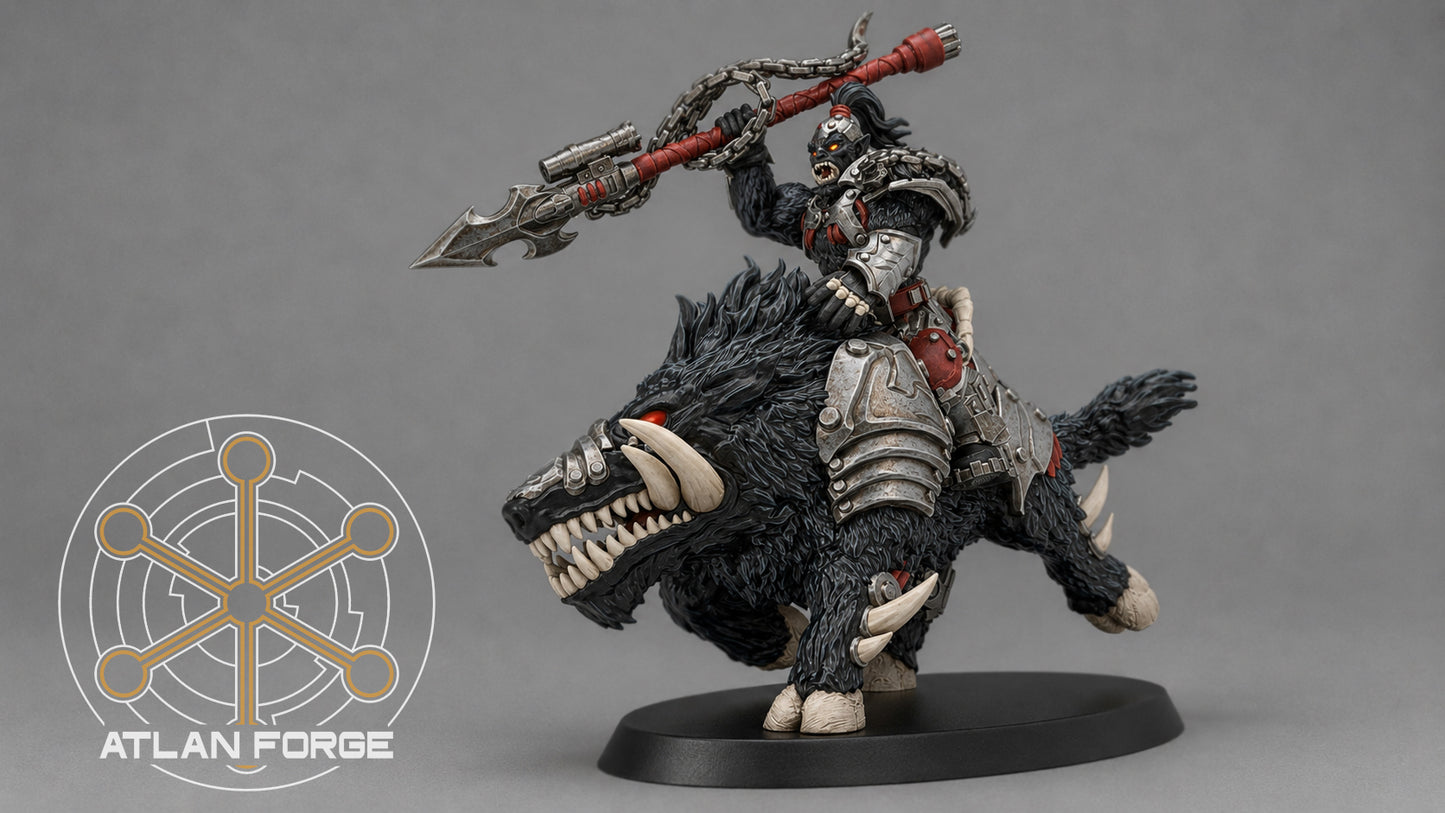 Grokk Warboar Riders (4-Unit Set with Options) by Atlan Forge