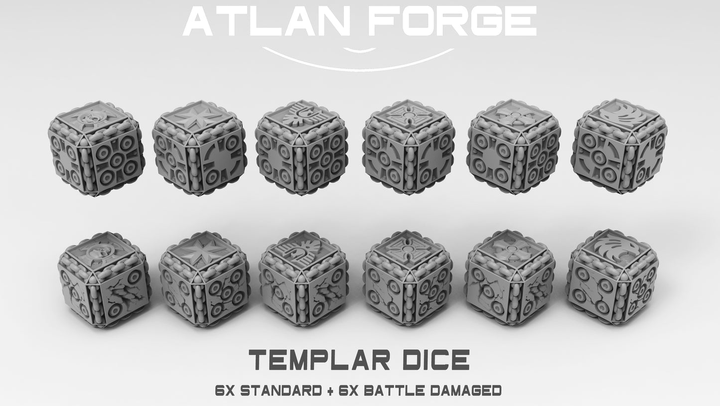 Dice Sets (Regular and Battle-Damaged) by Atlan Forge