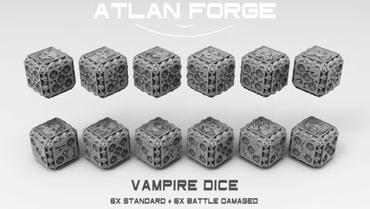 Dice Sets (Regular and Battle-Damaged) by Atlan Forge