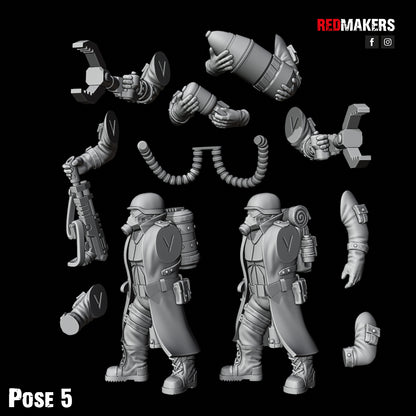 Steel Guard-Artillery Crew (5-Unit Kit or Single Model) by RedMakers