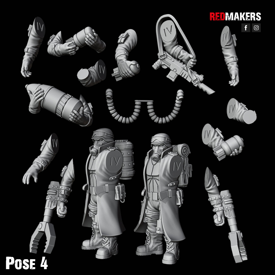 Steel Guard-Artillery Crew (5-Unit Kit or Single Model) by RedMakers