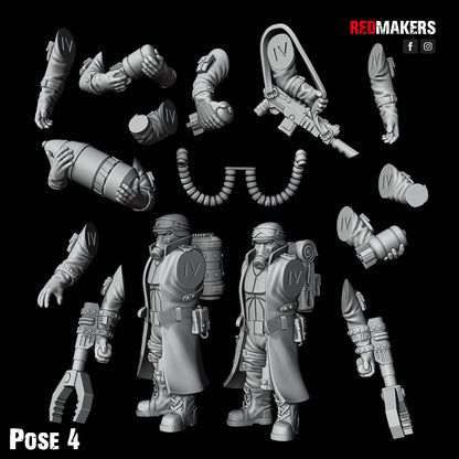 Steel Guard-Artillery Crew (5-Unit Kit or Single Model) by RedMakers