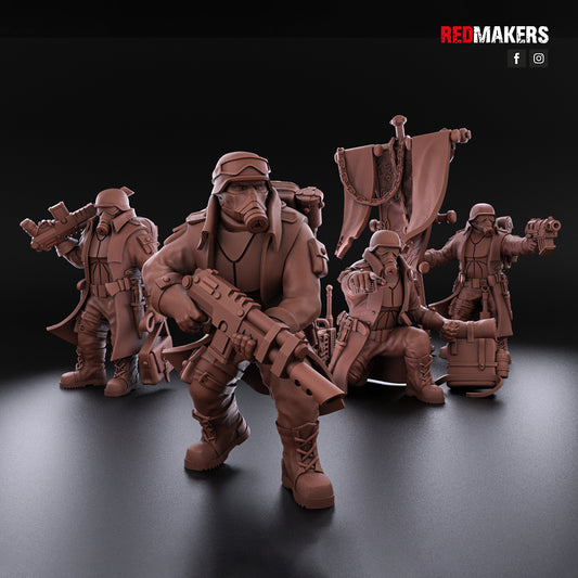 Steel Guard-Command Squad (4-Unit Kit or Single Model) by RedMakers