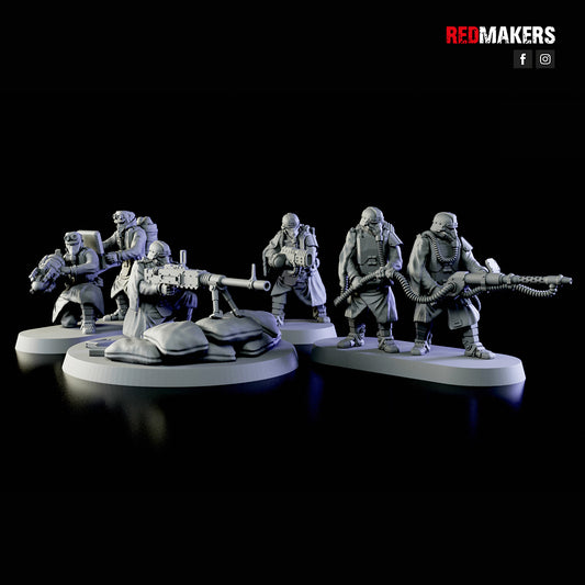 Death Squad- Special Weapons Team (6-Unit Kit or Single Model/Teams) by RedMakers