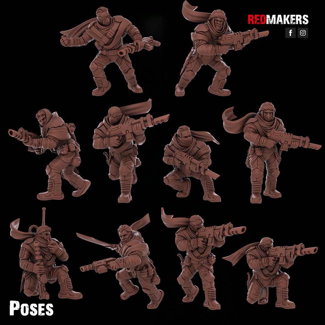 Desert Raiders-Squad of the Imperial Force (10-Unit Kit or Single Model) by RedMakers