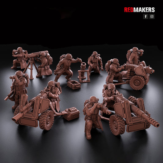 Steel Guard-Heavy Weapons Team (10-Unit Kit or Single Model) by RedMakers