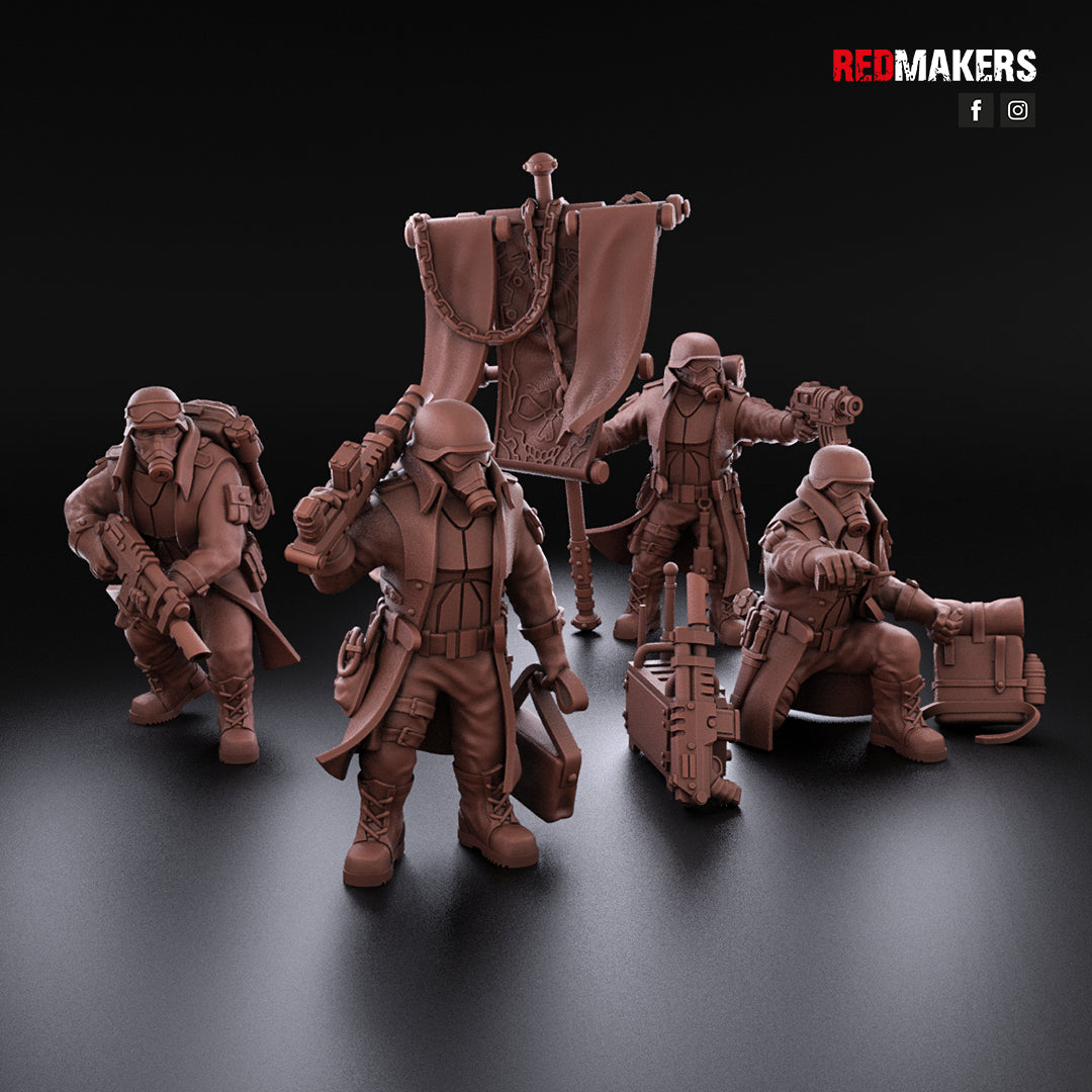 Steel Guard-Command Squad (4-Unit Kit or Single Model) by RedMakers