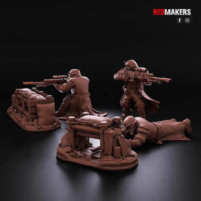 Steel Guard-Snipers (3-Unit Kit or Single Model) by RedMakers