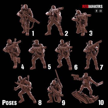 Jungle Fighters-Squad of the Imperial Force (10-Unit Kit or Single Model) by RedMakers