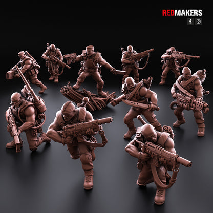 Jungle Fighters-Squad of the Imperial Force (10-Unit Kit or Single Model) by RedMakers
