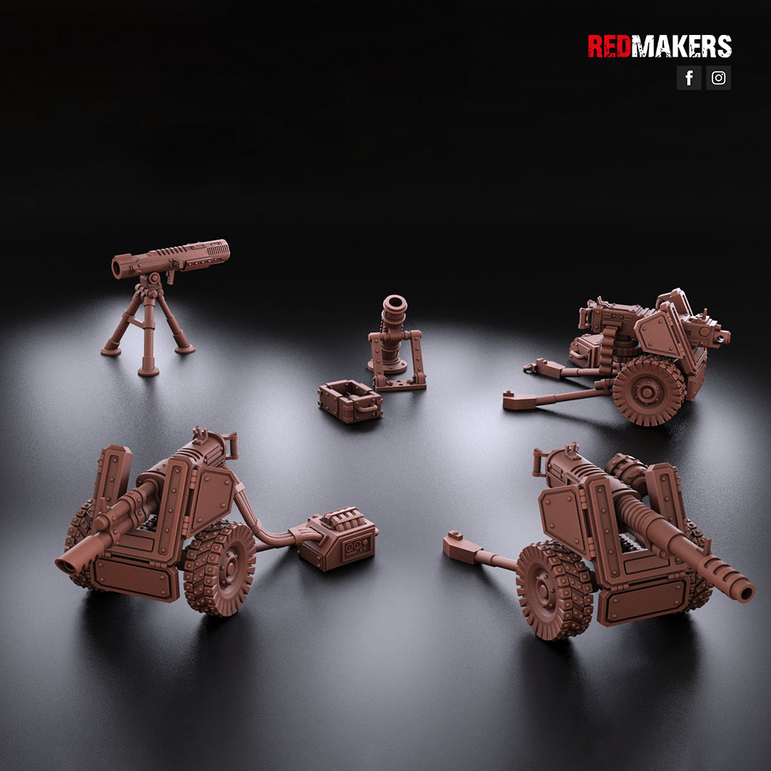 Steel Guard-Heavy Weapons Team (10-Unit Kit or Single Model) by RedMakers