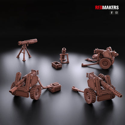 Steel Guard-Heavy Weapons Team (10-Unit Kit or Single Model) by RedMakers
