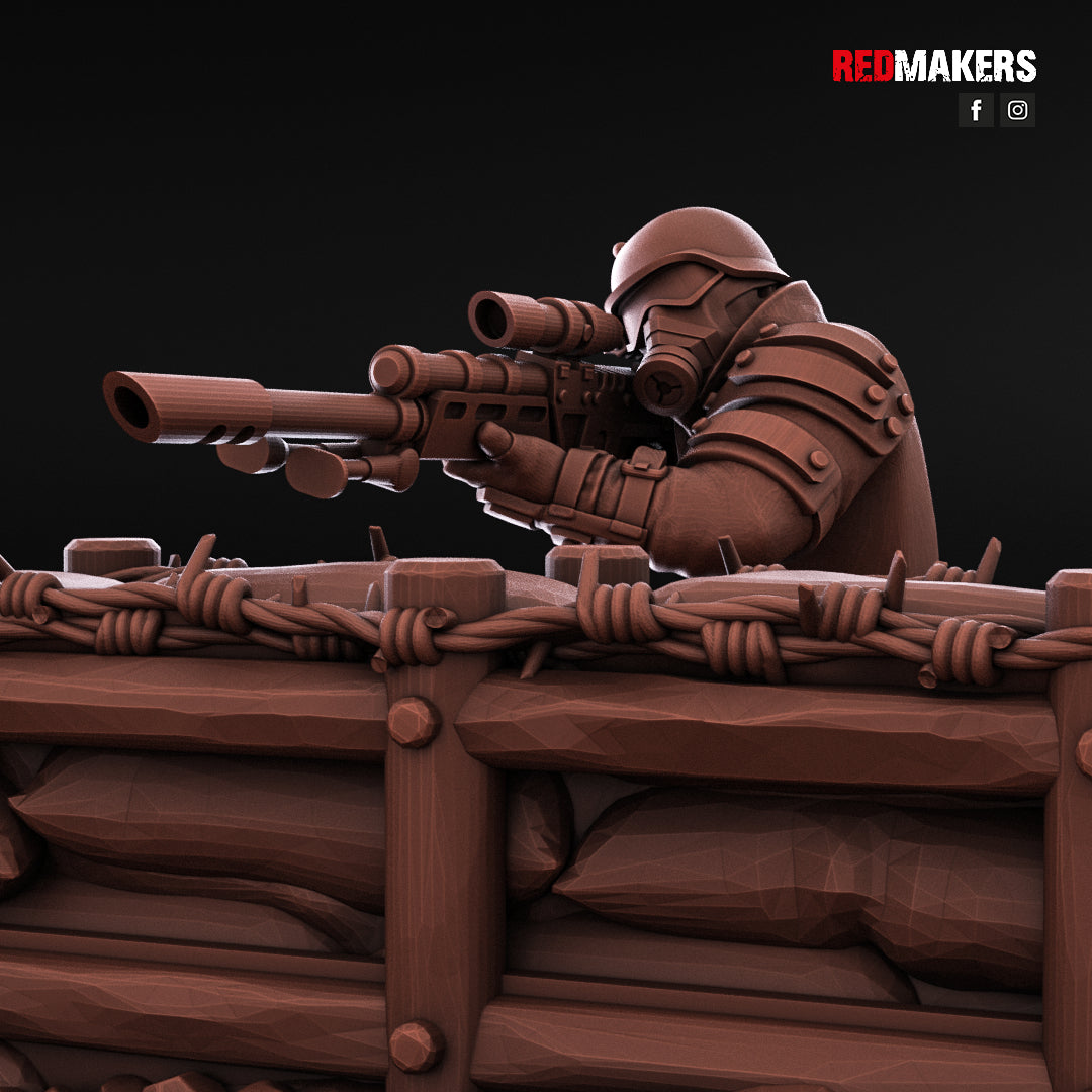 Steel Guard-Snipers (3-Unit Kit or Single Model) by RedMakers