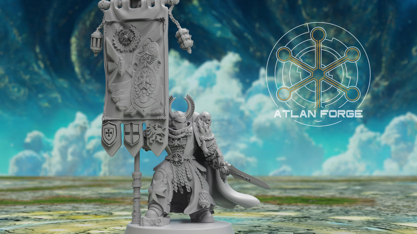 Templar War Banners and Standard Bearer by Atlan Forge