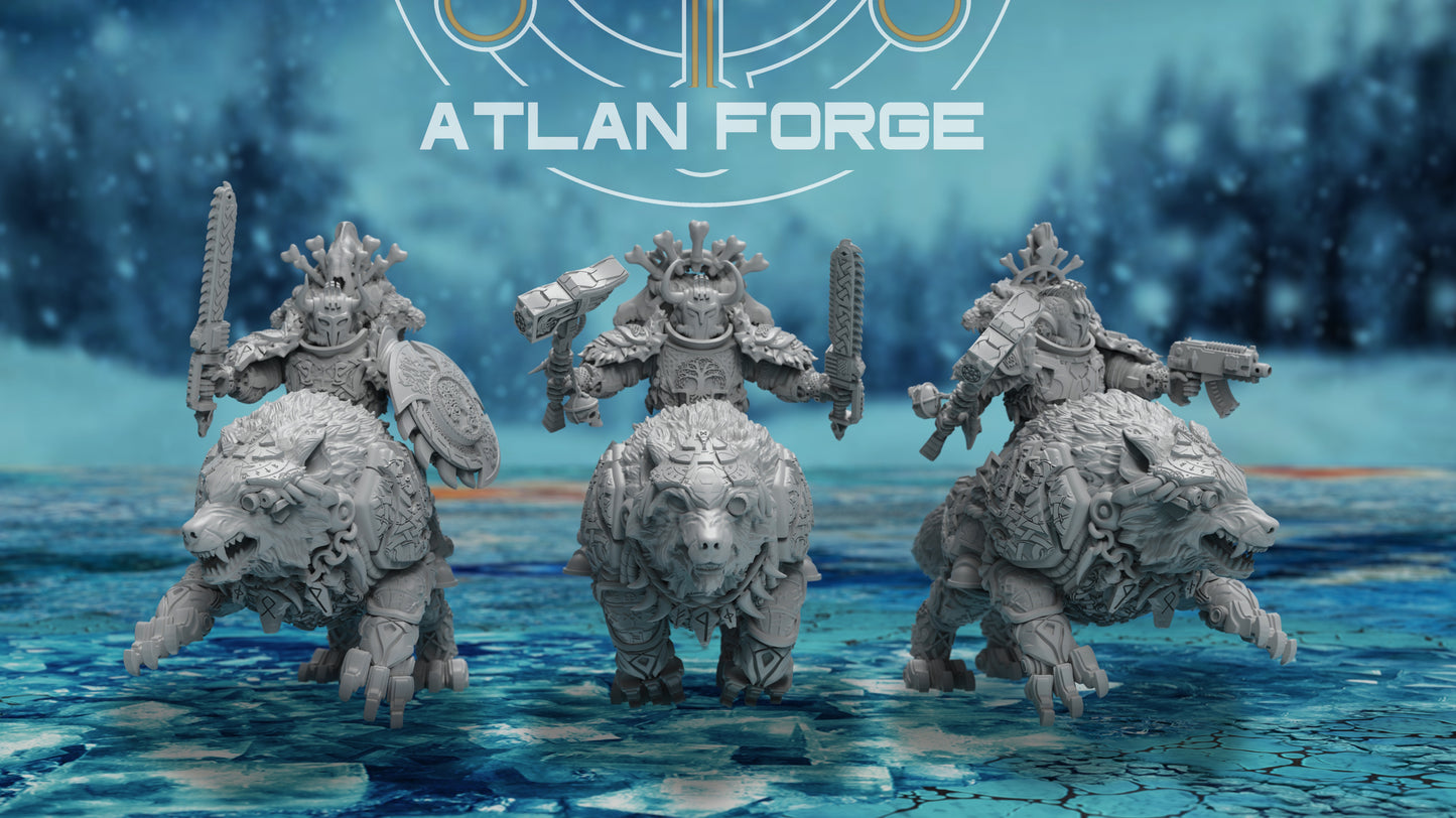 Asgardian Wolf Riders (3-Unit Set) by Atlan Forge