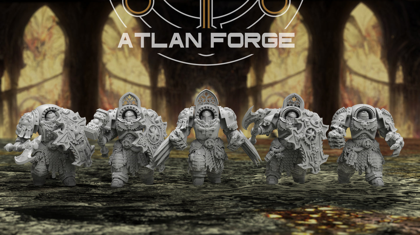 Templar Assault Crusaders (5-Unit Set) by Atlan Forge