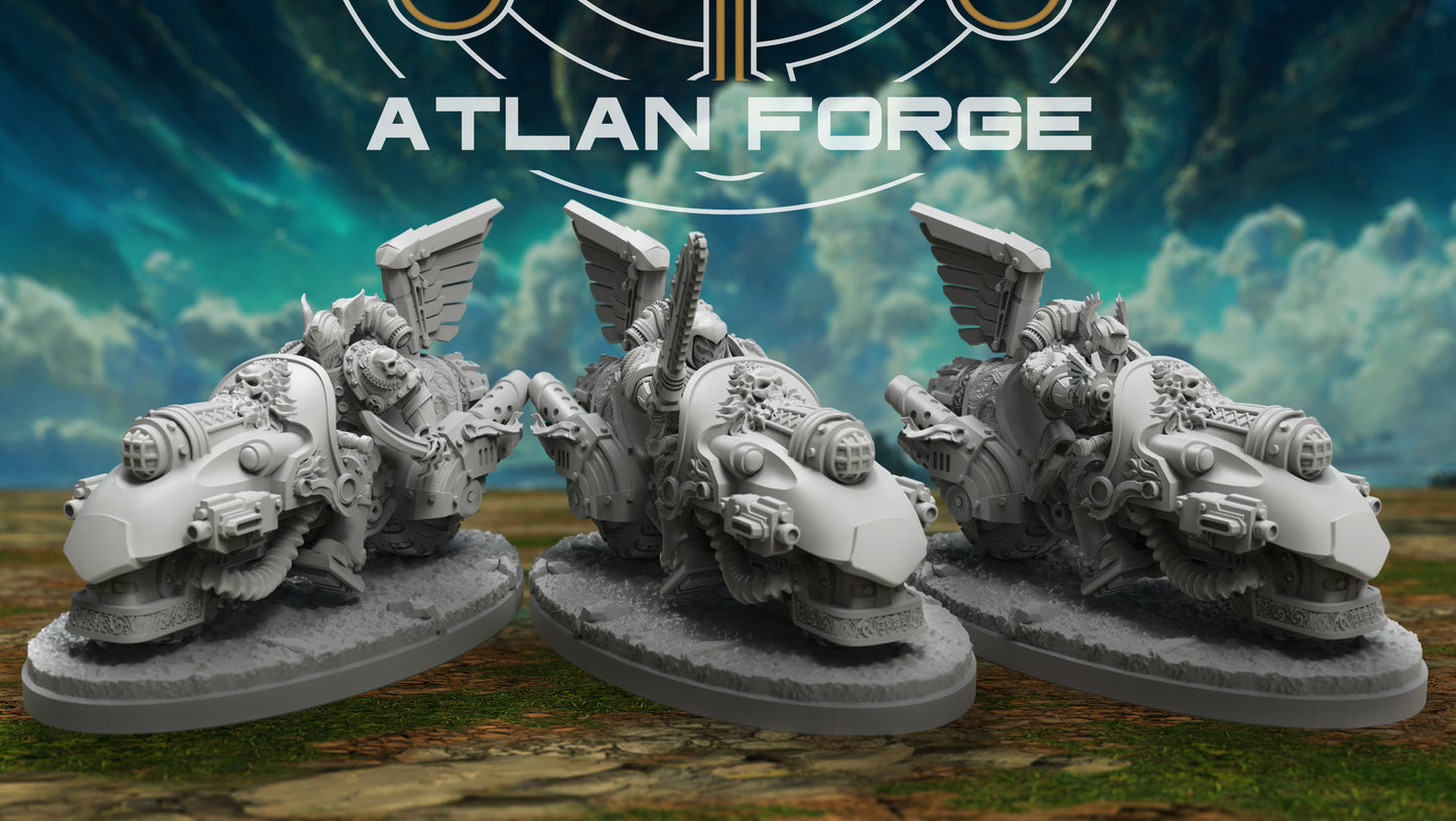 Knights Angelic Bikers (3-Unit Set) by Atlan Forge