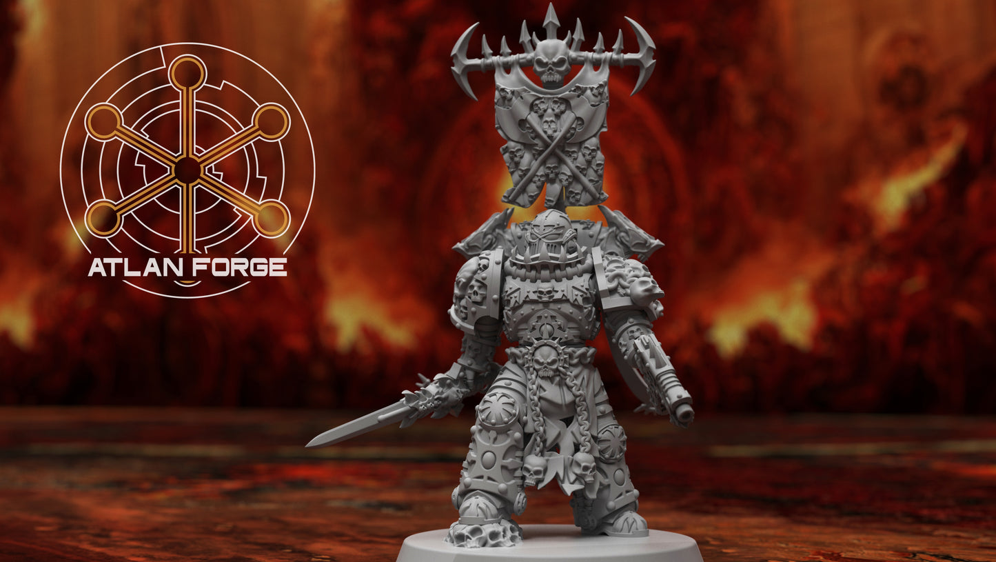 Hades War Banners and Standard Bearer by Atlan Forge