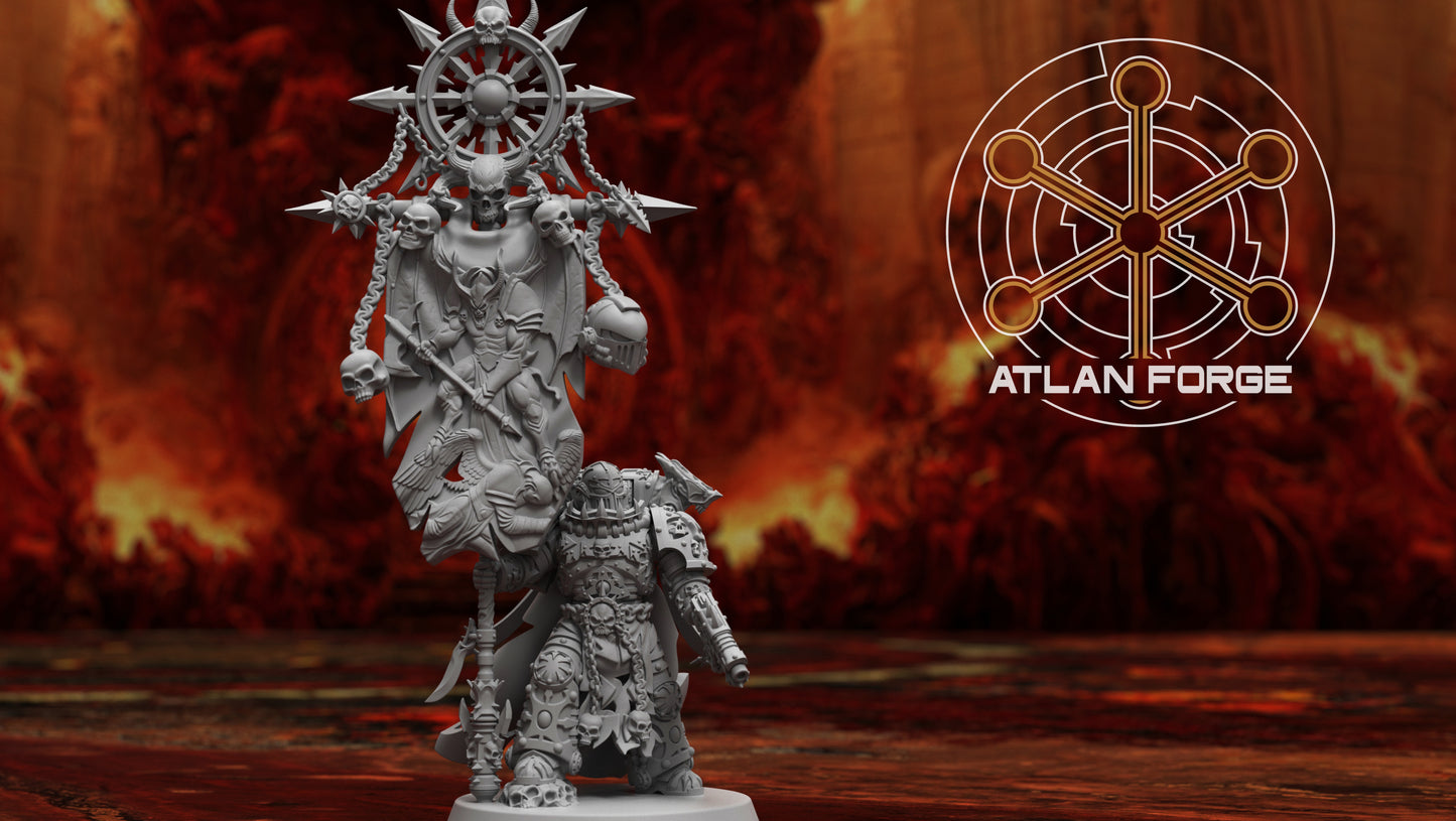 Hades War Banners and Standard Bearer by Atlan Forge