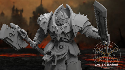 Necramoroi Uriasi- Heavy Armored Vampire Knights (5-Unit Set) by Atlan Forge