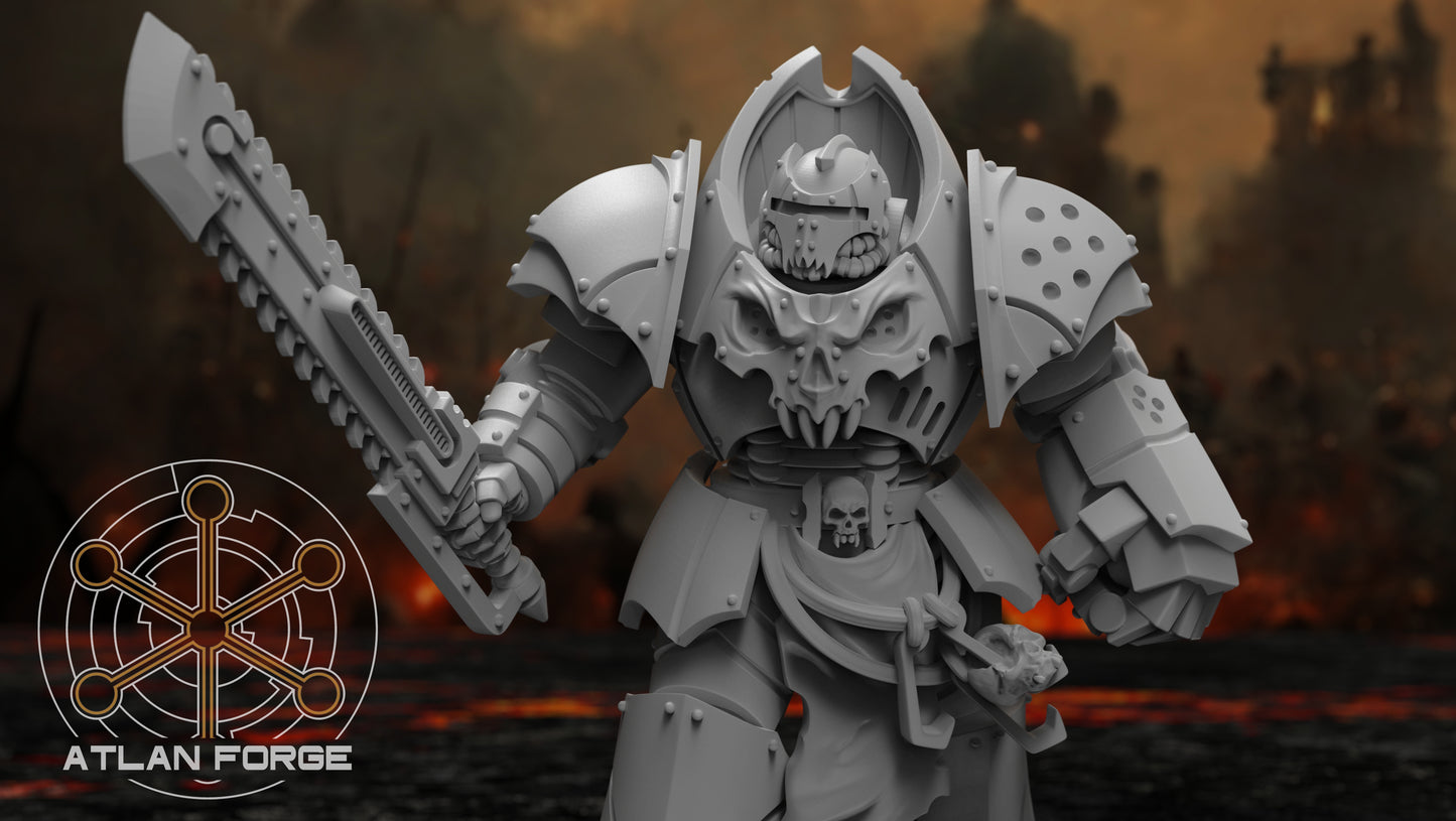 Necramoroi Uriasi- Heavy Armored Vampire Knights (5-Unit Set) by Atlan Forge