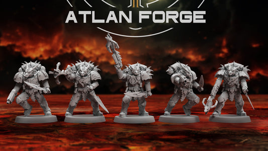 Dragon Knights Ravagers (5-Unit Set) by Atlan Forge