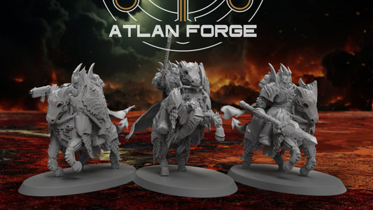 Nekramoroi Vampire Cavalry (3-Unit Set) by Atlan Forge