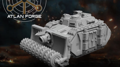 Bulldozer Siege Tank (All Weapons Options Included- Spiked OR No Spiked Tracks) by Atlan Forge