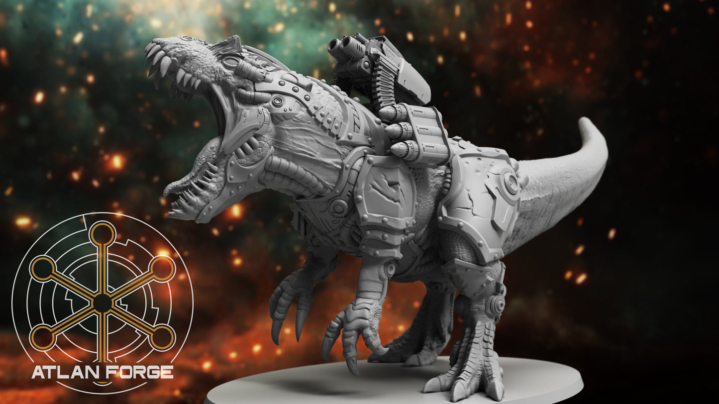Cybernetic Allosaur (With or Without Rider) by Atlan Forge