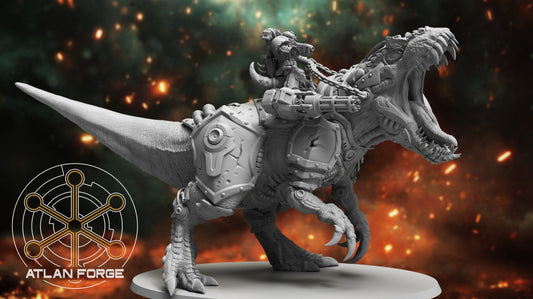 Cybernetic Allosaur (With or Without Rider) by Atlan Forge