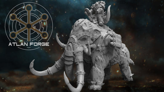 Cybernetic War Mammoth (With or Without Rider) by Atlan Forge
