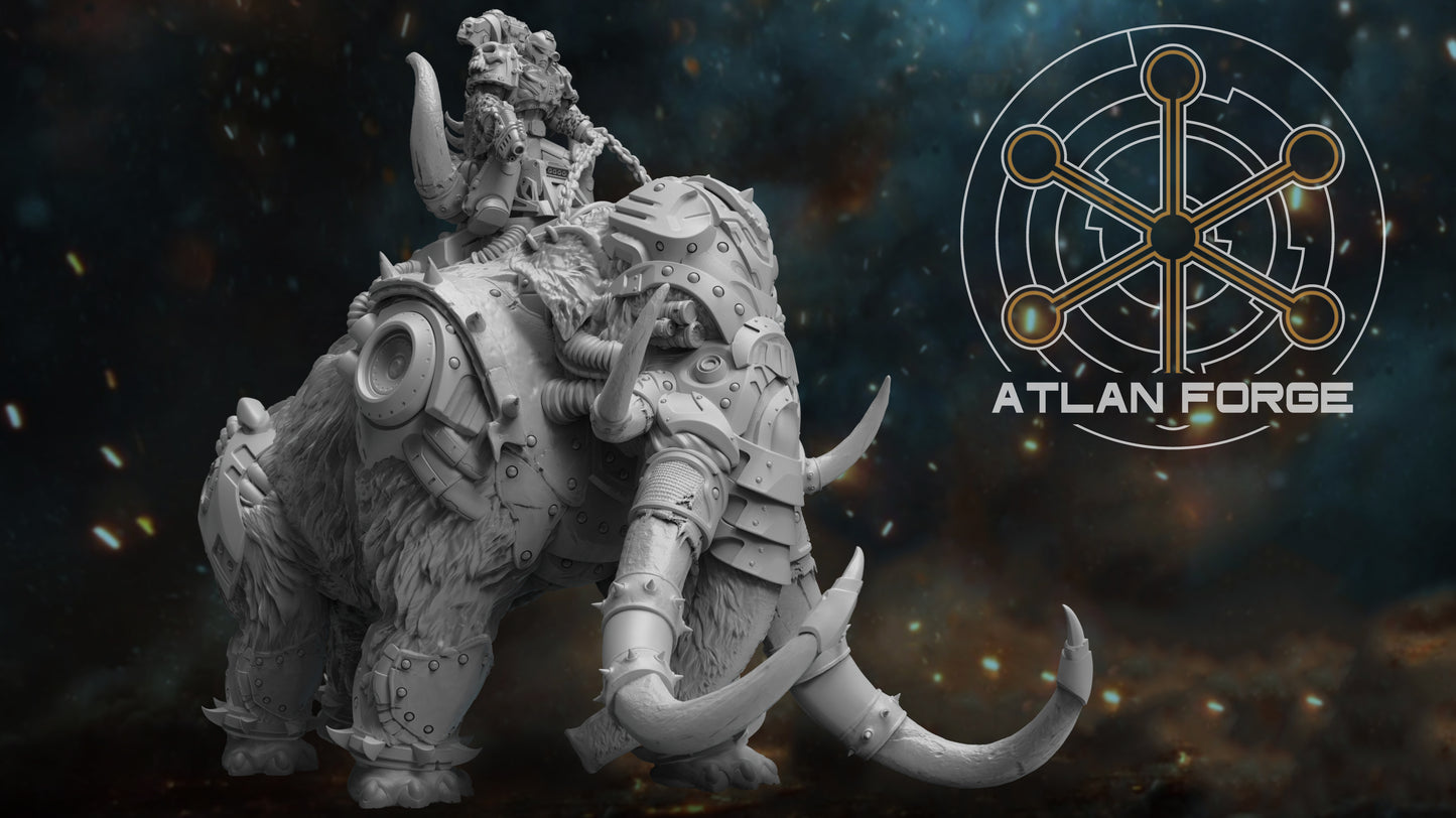 Cybernetic War Mammoth (With or Without Rider) by Atlan Forge