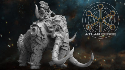 Cybernetic War Mammoth (With or Without Rider) by Atlan Forge