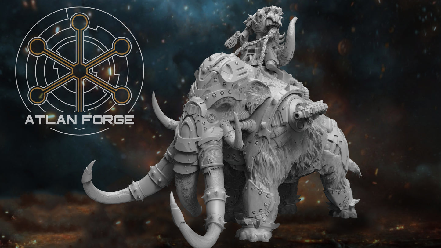 Cybernetic War Mammoth (With or Without Rider) by Atlan Forge