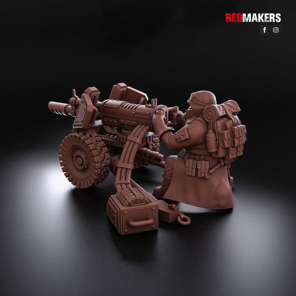 Steel Guard-Heavy Weapons Team (10-Unit Kit or Single Model) by RedMakers